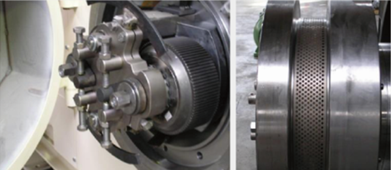 顆粒機壓輥環模間隙